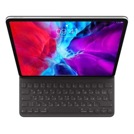 Клавиатура APPLE Smart Keyboard Folio, iPad Pro 2020 12.9 черный [mxnl2rs/a]