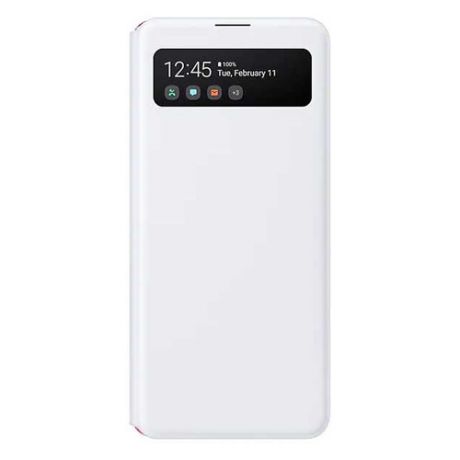 Чехол (флип-кейс) SAMSUNG Smart S View Wallet Cover, для Samsung Galaxy A41, белый [ef-ea415pwegru]