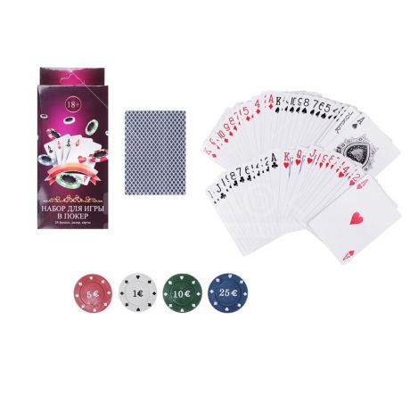 Игра настольная Покер 538-093, 7х4.2х14 см