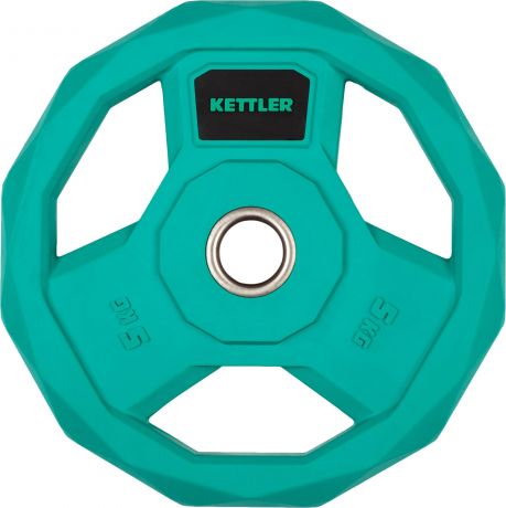 Kettler Блин стальной обрезиненный Kettler 5 кг, 2020-21