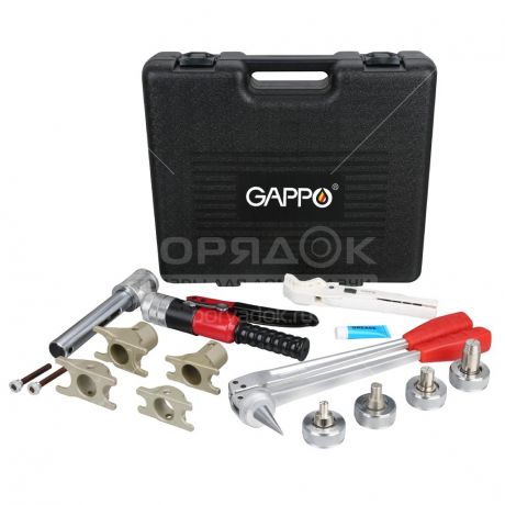 Комплект гидравлического инструмента для труб PEX и аксиальных фитингов Gappo G1803