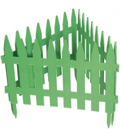 Забор декоративный PALISAD Рейка 7 секций 28х300 см зеленый