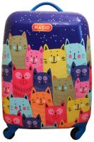 Чемодан MAGIO Веселые коты, разноцветный (158)