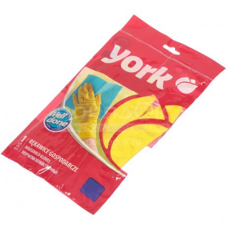 Перчатки хозяйственные резиновые York S