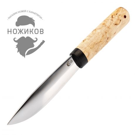 Нож Якутский большой, сталь Х12МФ, рукоять карелка