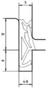 Уплотнитель для деревянных евроокон DEVENTER на фальц створки, ширина паза 4-5 мм, ТЭП, серый