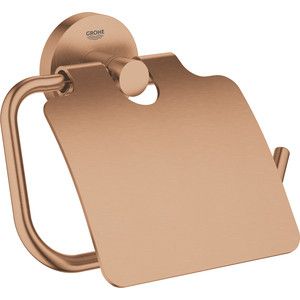 Держатель туалетной бумаги Grohe Essentials с крышкой, медь (40367DL1)