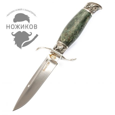 Нож Финка НКВД, сталь Х12МФ, рукоять карельская береза