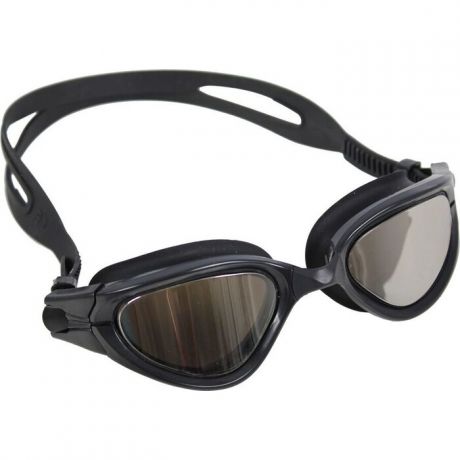 Очки для плавания Bradex SF 0387 серия "Комфорт", черные, цвет линзы - зеркальный