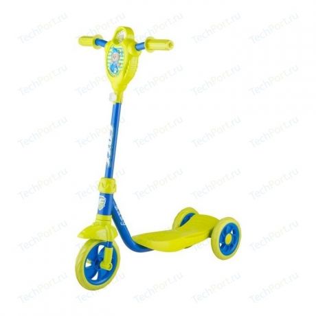 Самокат 2-х колесный FOXX городской Baby с пластиковой платформой и EVA колесами 115мм лимонно-синий