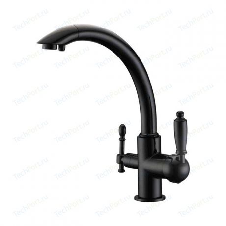 Смеситель для кухни ZorG Clean Water под фильтр, черный (ZR 314 yf-33 black)