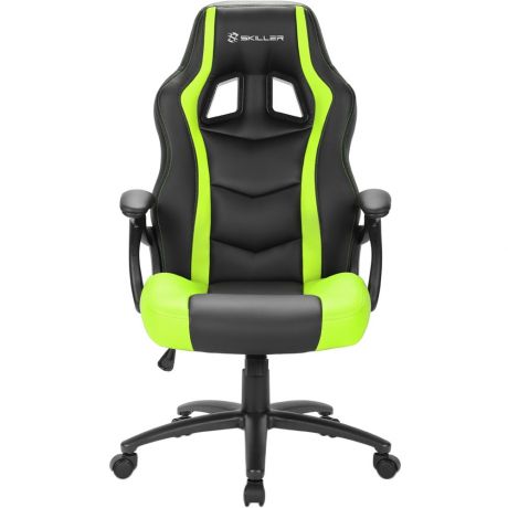 Компьютерное кресло Sharkoon Shark Skiller SGS1 чёрно-зелёный