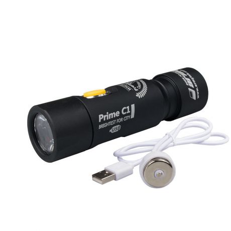 Фонарь светодиодный Armytek Prime C1 Magnet USB+18350, 980 лм, теплый свет, аккумулятор