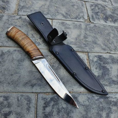 Нож Гарпун-2, сталь 95х18, кожа
