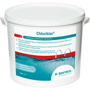 ХЛОРИКЛАР Bayrol 4531119 25 кг ведро, табл.20гр, быстрорастворимый хлор для дезинфекции воды