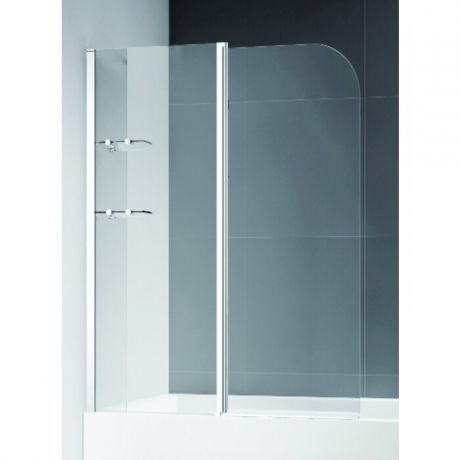Шторка для ванной Cezares Eco левая, стекло маотвое (ECO-O-V-12-120/140-P-Cr-L)