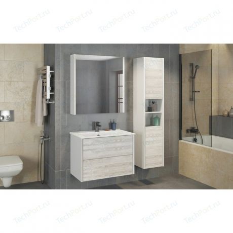 Мебель для ванной Comforty Женева 75 дуб белый