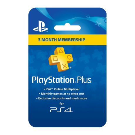 Аксессуар для приставки Sony PlayStation Plus 3-месячная подписка, электронный ключ
