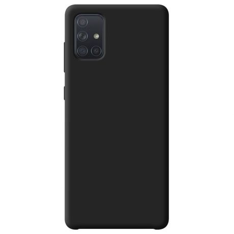 Чехол для смартфона Deppa Liquid Silicone Case для Samsung Galaxy A71 чёрный