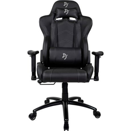Компьютерное кресло Arozzi Inizio Black PU Grey logo
