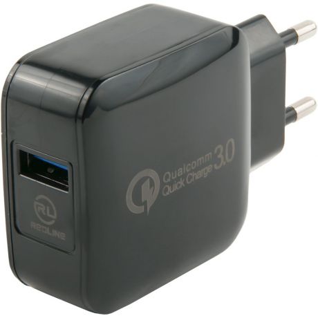 Зарядное устройство Red Line NQC-4 (USB QC 3.0), черный