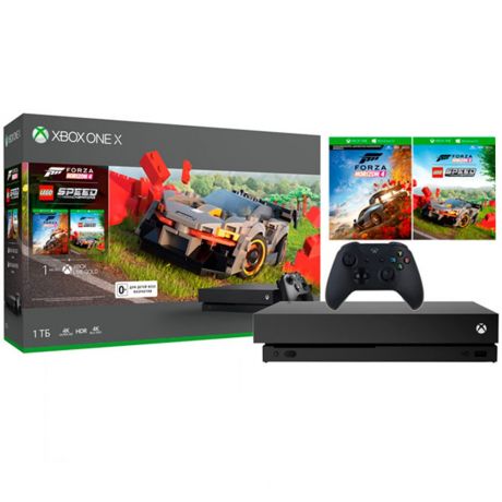 Игровая приставка Microsoft Xbox One X 1 TB (CYV-00469) Forza Horizon 4 + LEGO Speed Champions