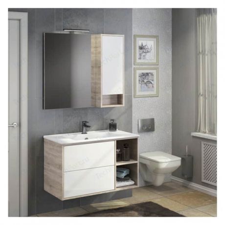 Мебель для ванной Comforty Гамбург 91 дуб сонома