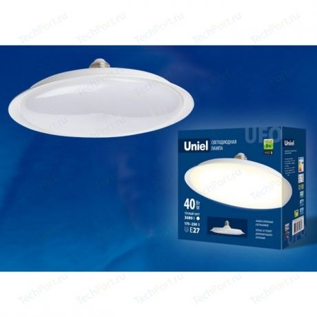 Светодиодная лампа светильник Uniel LED-U220-40W/4000K/E27/FR PLU01WH