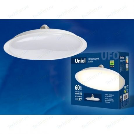 Светодиодная лампа светильник Uniel LED-U270-60W/6500K/E27/FR PLU01WH