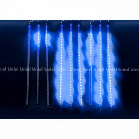 Уличная светодиодная гирлянда Uniel ULD-E1505-336/DTK BLUE IP44 TWISTED METEOR