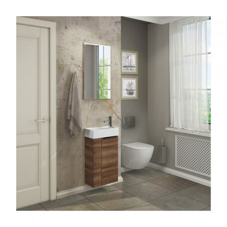 Мебель для ванной Comforty Асти 40 дуб темно-коричневый