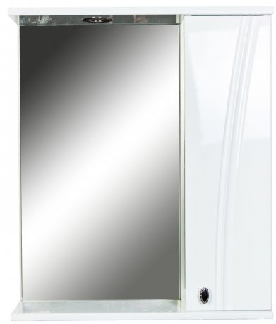 Зеркальный шкаф 60х71 см белый глянец Orange Лотос Lo-60ZS