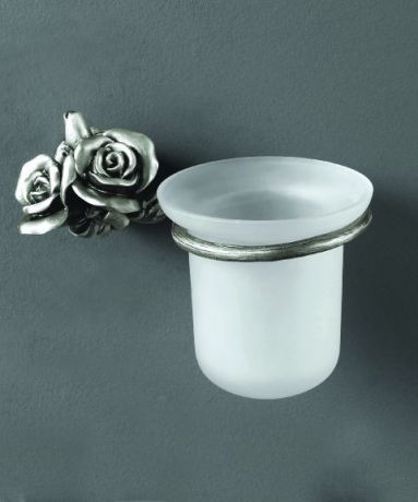 Ершик для унитаза серебро Art&Max Rose AM-0911-T