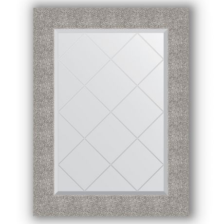 Зеркало 66х89 см чеканка серебряная Evoform Exclusive-G BY 4109
