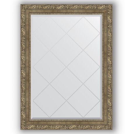 Зеркало 75х102 см виньетка античная латунь Evoform Exclusive-G BY 4188