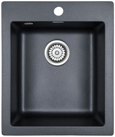 Кухонная мойка Paulmark Leer черный металлик PM104249-BLM