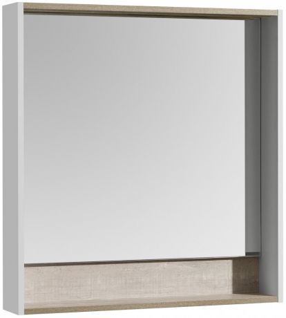 Зеркало белый глянец/бетон пайн 80х85 см Акватон Капри 1A230402KPDA0