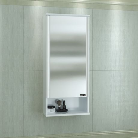 Зеркальный шкаф 40х90 см белый глянец R Санта Вегас 700176