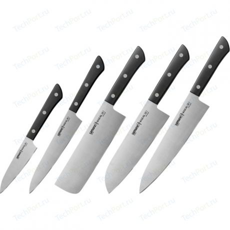 Набор из 5 кухонных ножей Samura Harakiri SHR-0250B/SHR-0250B/K