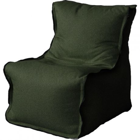 Бескаркасное кресло Mypuff Лофт зеленый жаккард-мальмо lf-445