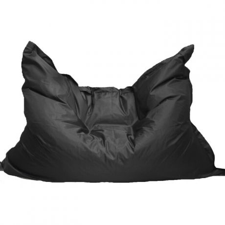 Кресло бескаркасное Mypuff Большая подушка черная оксфорд bp-020