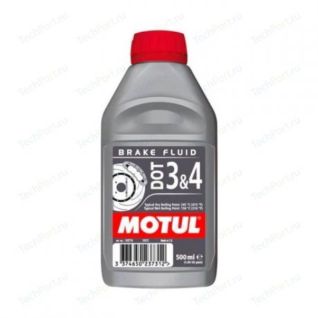 Тормозная жидкость MOTUL DOT 3 & 4 Brake Fluid 0.5 л