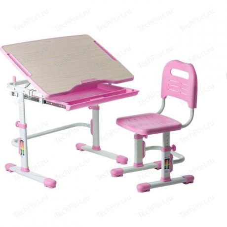 Комплект парта + стул трансформеры FunDesk Vivo pink
