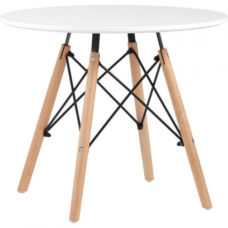 Стол круглый Stool Group Eames DSW small D60 белый/деревянные ножки T005-C