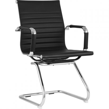 Кресло для посетителей TopChairs Visit D-101L black