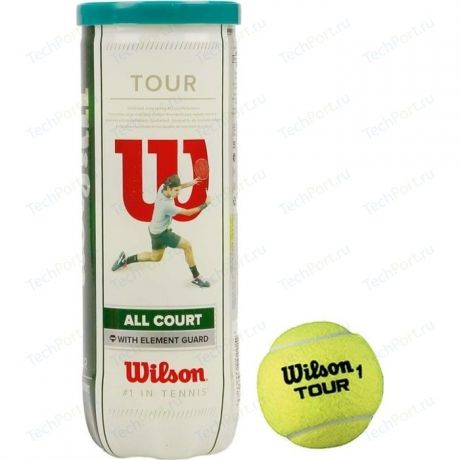 Мяч для большого тенниса Wilson All Court 3B (WRT106300) 3 мяча