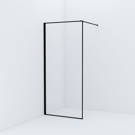 Душевой уголок IDDIS Slide 90x195 стекло прозрачное, профиль черный (SLI8BS9i23)