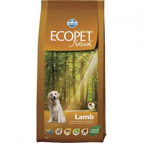 Сухой корм Farmina Ecopet Natural Adult Dog lamb с ягненком для взрослых крупных собак 12кг