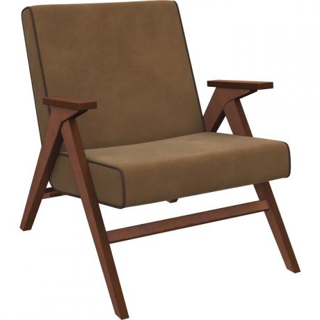 Кресло для отдыха Мебель Импэкс Вест орех ткань Verona brown, кант Verona wenge