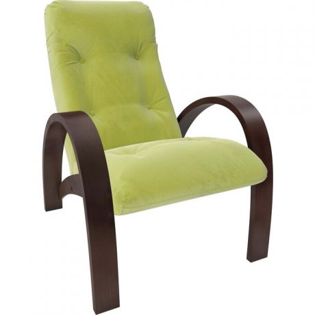 Кресло Мебель Импэкс Модель S7 орех/шпон ткань Verona apple green